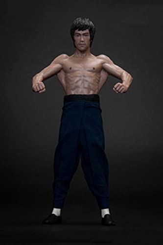 Hecho Mano Extraíble Estatua de Bruce Lee de 15 CM Padre de artes marciales mixtas Edición conmemorativa de PVC Adornos de modelo Mano hacer Figuras de anime limitadas Estatua de personajes Colecciona