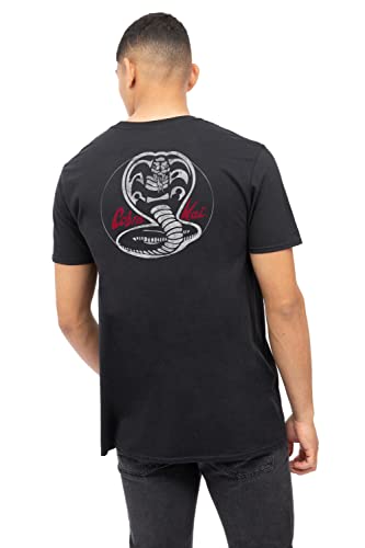 Cotton Soul Cobra Kai No Mercy - Camiseta para hombre, Negro, L