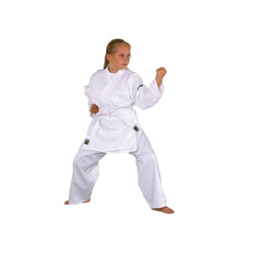 Kwon Karate Basic - Kimono de Artes Marciales Infantil, tamaño 120 cm, Color Blanco