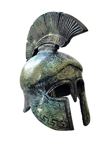 Museo de bronce griego antiguo réplica de casco espartano (1367)