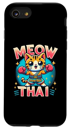 Carcasa para iPhone SE (2020) / 7 / 8 Muay Thai I Meow Thai es un gato divertido