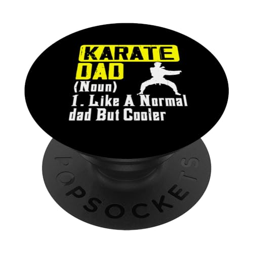 Karate Dad Daddy Father - Regalo deportivo de arte marcial para hombres y niños PopSockets PopGrip Intercambiable