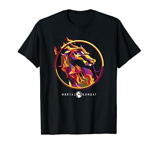Mortal Kombat Dragon Fire Logo Camiseta