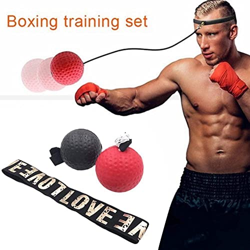 Boxeo Reflex Speed Training con diadema, pelotas de boxeo, mano y ojo, suministros de fitness marcial, artes coordinadas