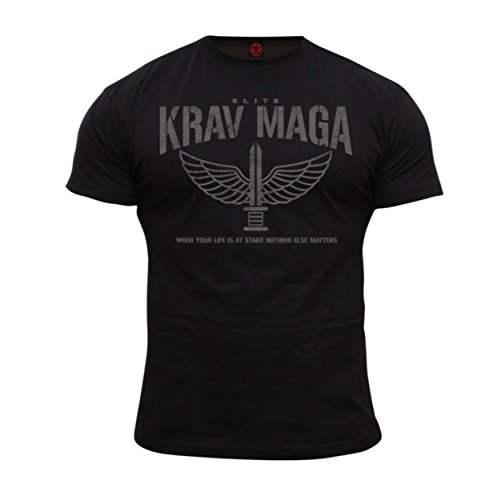 Dirty Ray Artes Marciales Krav Maga Elite Camiseta Hombre DT36 (M)