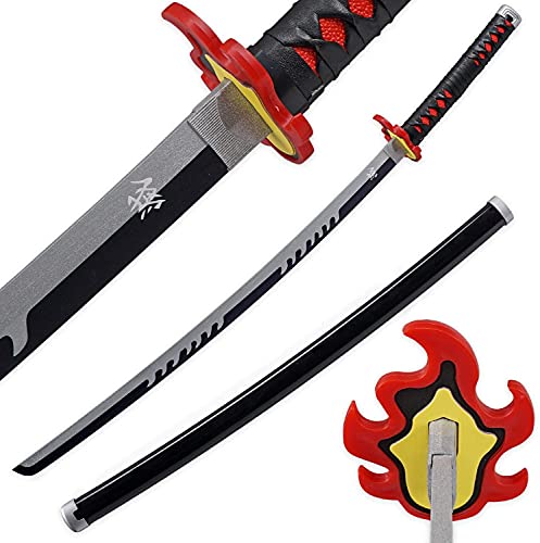 kljhld Espada de Cosplay de Espada de Anime de bambú, Espada Katana Demon Slayer Kamado Tanjirou Espada Katana Vulcan versión 103 cm / 40 Pulgadas