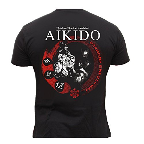 Dirty Ray Artes Marciales MMA Aikido camiseta hombre T-shirt DT20 (XXL)