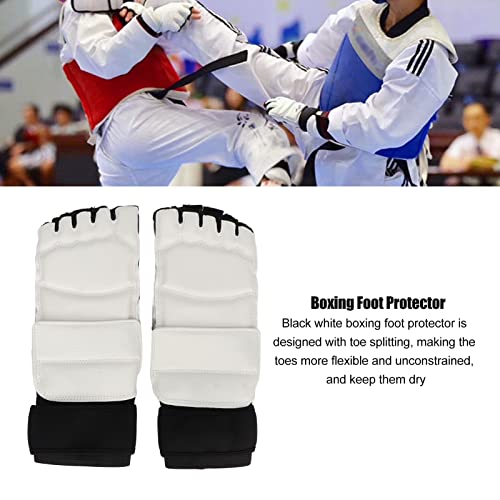 Protector de Pie de Taekwondo, Entrenamiento Boxeo Artes Marciales Boxeo Saco de Boxeo Sparring Muay Thai Kung Fu Protector de Pies, Foot Gear Support para Hombres, Mujeres y